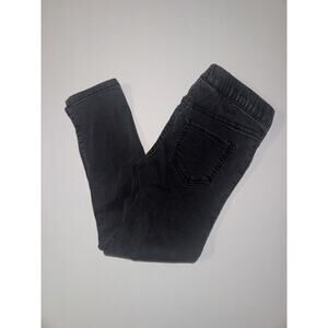 H&M Girls 4-5Y Black Stretch Jeggings Pull On Skinny Jeans 110
